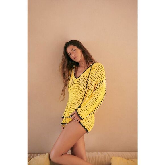 ZARA KNIT SWEATER WITH CONTRAST TOPSTITCHING NEW - Picture 9 of 9